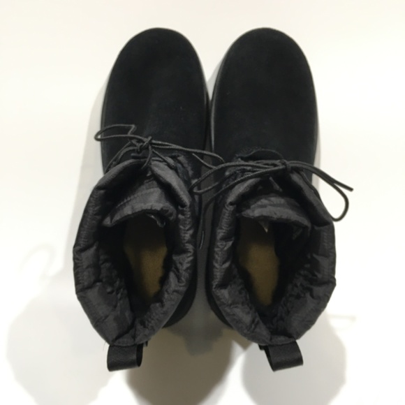 UGG CLASSIC MINI LACE UP WEATHER BOOTS -SNOW / WATERPROOF -BLACK -MEN’S US 11 - Picture 6 of 9